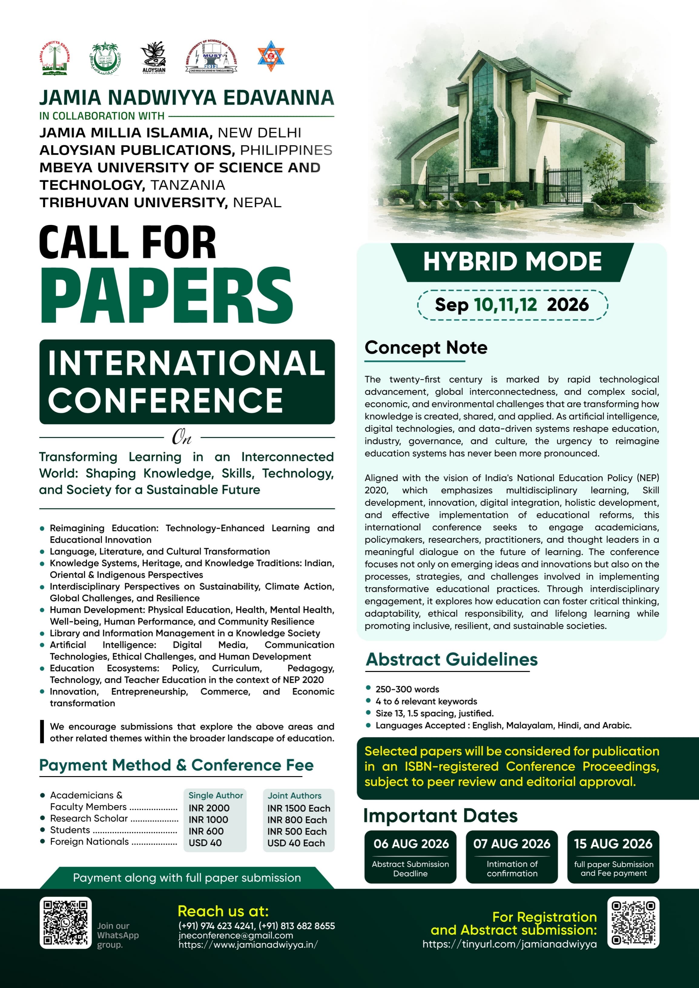 Call for Papers 2026